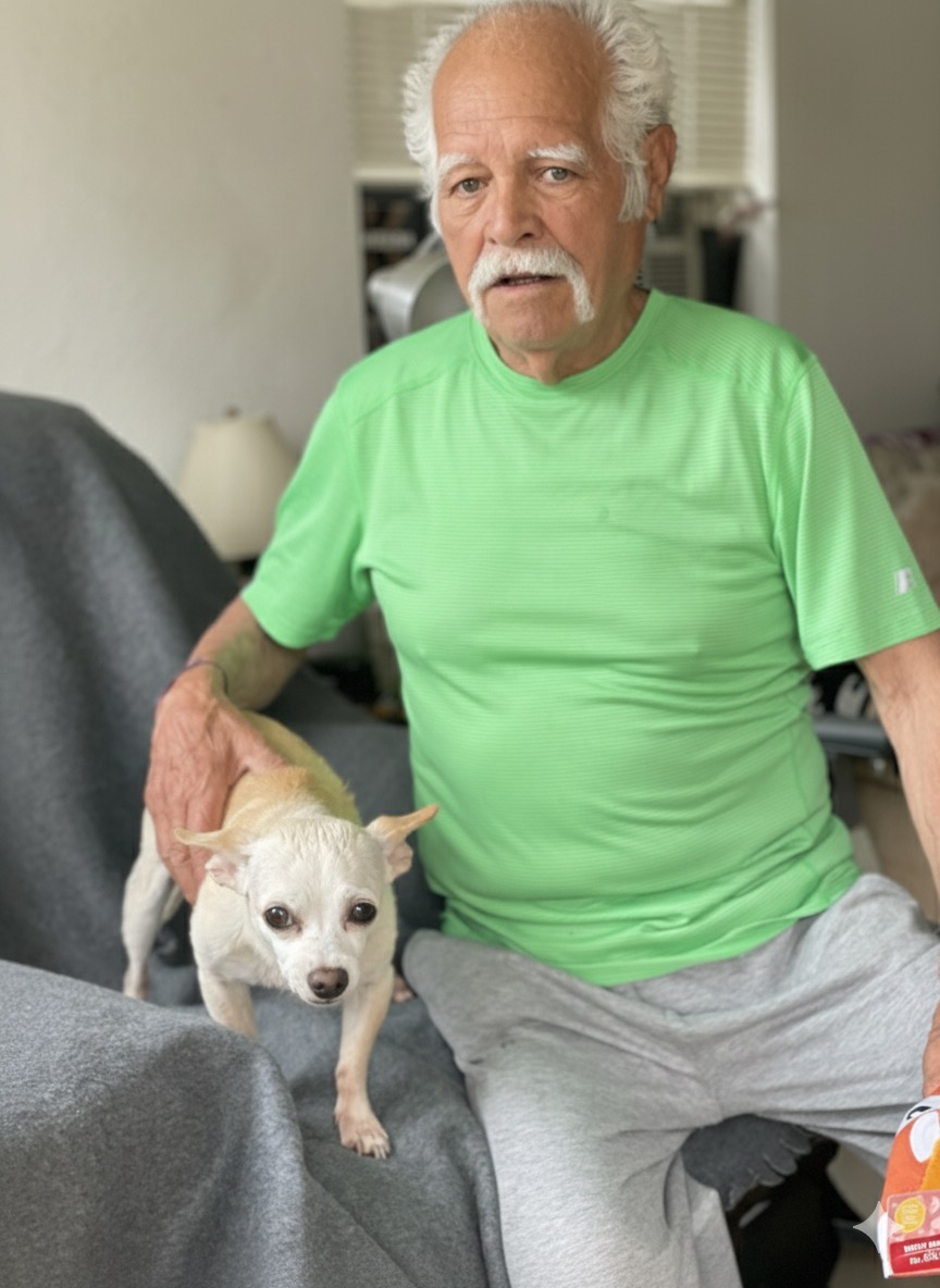 Pet food is expensive, but Chiquita is
my baby, and I will do anything for her."- Frank, Woodland Meal Recipient